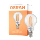 Osram Classic LED E14 Sferica Filamento Chiara 2.2W 470lm - 840 Bianco Freddo | Sostitutiva 40W