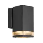 Nordlux Elm Singolo Luce Da Parete Aluminium Nero | IP44 - Adatto per GU10