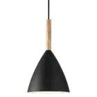 DFTP by Nordlux Pure 20 Luce Pendente Metallo e Legna Nero | Adatto per E27