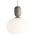 Nordlux Notti 20 Luce Pendente Vetro Grigio | Adatto per 1x E27