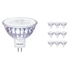 Confezione Multipack 10x Philips Master Value LED Faretti GU5.3 MR16 7.5W 630lm 60D - 930 Luce Calda | Miglior resa cromatica - Dimmerabile - Sostitutiva 50W
