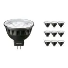 Confezione Multipack 10x Philips Master LED Faretti GU5.3 MR16 6.7W 440lm 36D - 930 Luce Calda | Miglior resa cromatica - Dimmerabile - Sostitutiva 35W