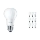 Confezione Multipack 10x Philips Corepro LED Bulbo E27 Pera Ghiaccio 8W 806lm - 840 Bianco Freddo | Sostitutiva 60W