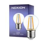 Noxion Lucent LED E27 Sferica Filamento Chiara 2.5W 250lm - 827 Bianco Molto Caldo | Dimmerabile - Sostitutiva 25W