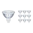 Confezione Multipack 10x Philips Corepro LED Faretti GU5.3 MR16 2.9W 230lm 36D - 827 Bianco Molto Caldo | Sostitutiva 20W