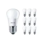 Confezione Multipack 10x Philips Corepro LED Lustre E27 Sferica Ghiaccio 5W 470lm - 827 Bianco Molto Caldo | Sostitutiva 40W