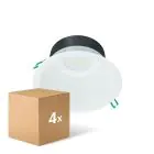 Confezione Multipack 4x Philips Downlight LED Coreline DN142B Aluminium Bianca 19.2W 2300lm 60D - 840 Bianco Freddo | Ritaglio 200mm - IP20 - Bianca Riflettore