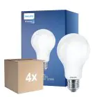 Confezione Multipack 4x Philips Classic LED Bulbo E27 Pera Ghiaccio 17.5W 2452lm - 827 Bianco Molto Caldo | Sostitutiva 150W