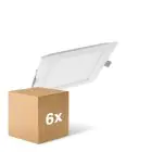 Confezione Multipack 6x Ledvance Downlight LED Slim Piazza SQ210 18W 1530lm 120D - 840 Bianco Freddo 