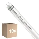 Confezione Multipack 10x Philips Tubo LED T8 CorePro (UN) High Output 8W 900lm - 840 Bianco Freddo | 60cm - Sostitutiva 18W