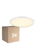 Confezione Multipack 3x Nordlux LED Luce da soffitto Oja 24 Bianca 11W 1250lm - 827 Bianco Molto Caldo