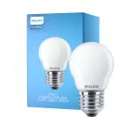 Philips Corepro LED Lustre E27 Sferica Ghiaccio 2.2W 250lm - 827 Bianco Molto Caldo | Sostitutiva 25W