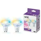 Pacco doppio 2x WiZ Smart Faretti LED GU10 PAR16 5W 400lm 36D | Miglior Resa Cromatica - Dimmerabile - Sostitutiva 50W
