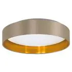 Eglo Luce da soffitto Maserlo 2 Acciaio Bianca 20W 2400lm - 830 Luce Calda - 