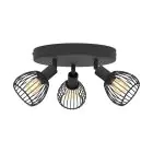 Eglo Luce da soffitto Sonni Acciaio Nero | IP20 - Adatto per 3x E14 