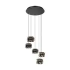 Eglo Luce Pendente Hortunas Acciaio Nero 5.8W 690lm - 830 Luce Calda -  | IP20 - Dimmerabile 