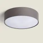 Bright Choice Lampada Da Soffitto A LED Il Giro Tessuto Grigio | 500mm - Adatto per 3x E27 – Max 40W